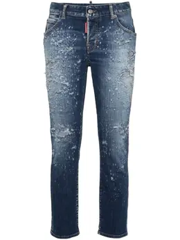 DSQUARED2: Рваные джинсы 