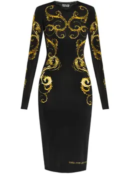 Versace Jeans Couture: Платье с принтом 