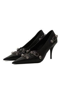 Balenciaga: Чёрные туфли 
