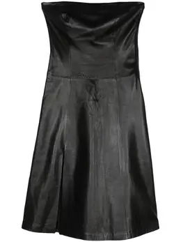 Versace Pre-Owned: Кожаное платье 