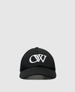 Off-White: Чорні кепки 