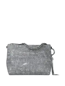 Jimmy Choo: Серебристая сумка  Callie