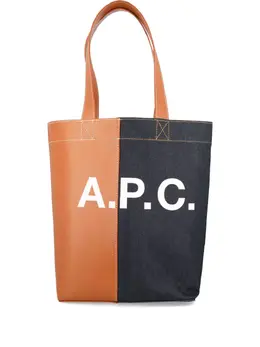 A.P.C.: Коричневая сумка-шоппер 