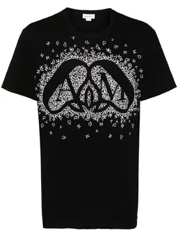 Alexander McQueen: Чёрная футболка  Exploded