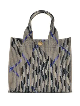 Burberry: Сумка-шоппер в клетку 