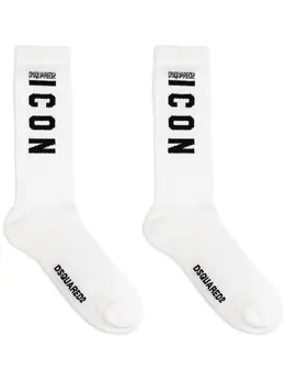 DSQUARED2: Белые носки  Icon