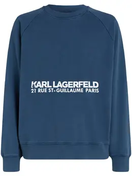 Karl Lagerfeld: Голубой свитшот  Rue St Guillaume