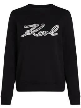 Karl Lagerfeld: Чёрный свитшот  Signature