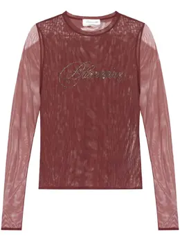 Blumarine: Бордовый топ 