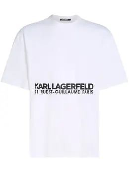Karl Lagerfeld: Белая футболка  Rue St Guillaume