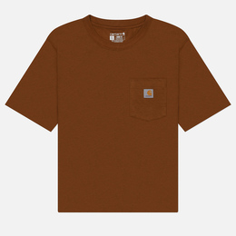 Carhartt: Коричневая футболка 