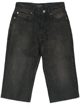 Balenciaga: Чёрные шорты 