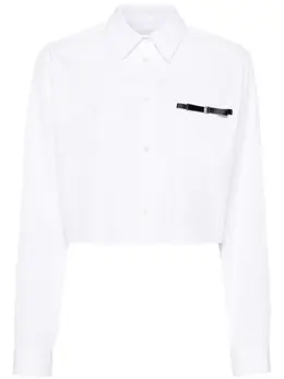 Givenchy: Рубашка  4G с бантом