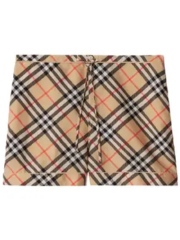 Burberry: Шорты в клетку 