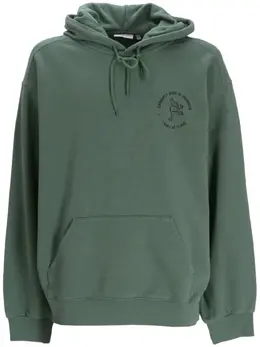 Carhartt WIP: Зелёная толстовка 