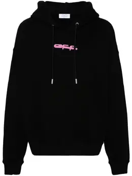 Off-White: Чёрная толстовка 