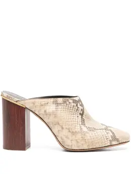 Chloé: Бежевые сабо 