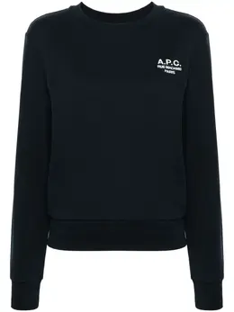 A.P.C.: Синий свитшот  Rue Madame