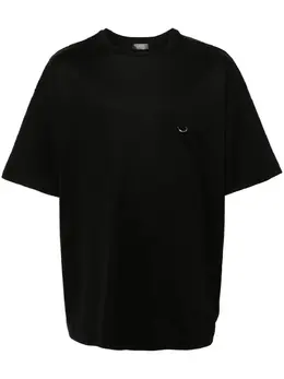 Mugler: Чёрная футболка 