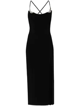Mugler: Платье миди 