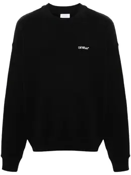 Off-White: Чёрный свитшот 