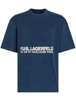 Karl Lagerfeld: Голубая футболка  Rue St Guillaume