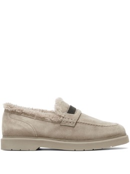 Brunello Cucinelli: Светлые лоферы 
