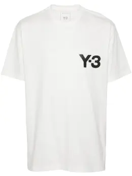 Y-3: Футболка с принтом 