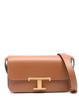 Tod's: Коричневая сумка через плечо  T Timeless