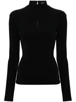 Mugler: Чёрный топ 
