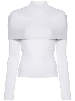 Mugler: Трикотажный топ 
