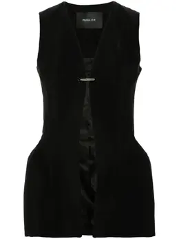 Mugler: Чёрный жилет 