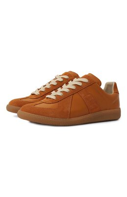 Maison Margiela: Коричневые кеды  Replica