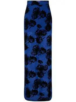 Nina Ricci: Юбка с растительным принтом 