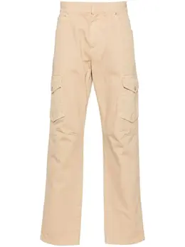 Balmain: Бежевые брюки 
