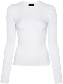 Mugler: Трикотажный топ 
