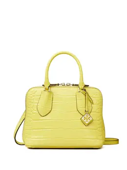 Tory Burch: Жёлтая сумка на руку 