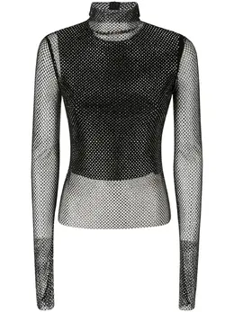 Sportmax: Чёрная блуза 