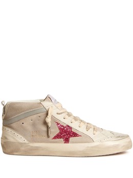 Golden Goose: Белые кроссовки  Mid Star