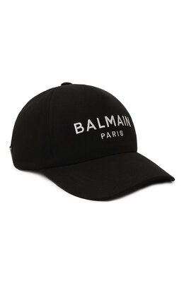 Balmain: Чёрная кепка 