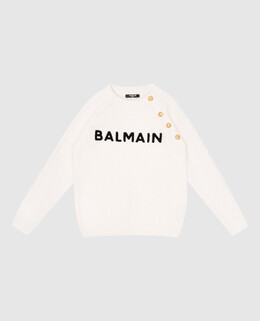 Balmain: Белый свитер 