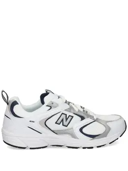 New Balance: Белые кроссовки 