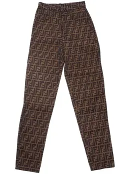 Fendi Pre-Owned: Светлые брюки 