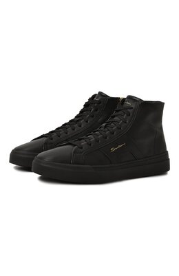 Santoni: Чёрные кеды 