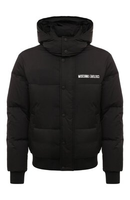 Moschino: Пуховик с поясом 