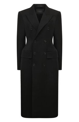 Balenciaga: Пальто из шерсти 