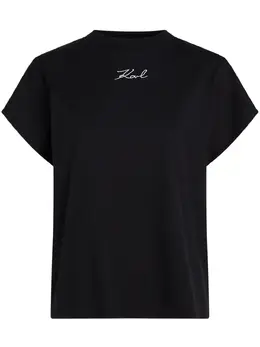 Karl Lagerfeld: Чёрная футболка  Signature