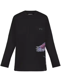 Y-3: Футболка с принтом 