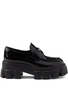 Prada: Чёрные лоферы 