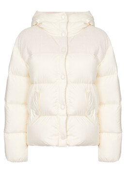 MONCLER: Бежевая куртка 